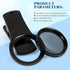 37mm Cell Phone Lens CPL Filter, Universal Phone Camera Lens Clip On, Circular CPL Polarizer Filter Compatible with