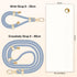 UKON Cell Phone Lanyard,Crossbody Lanyard Premium Metal Buckle Phone Charms with 2 X Phone Patch (Blue) by UKON