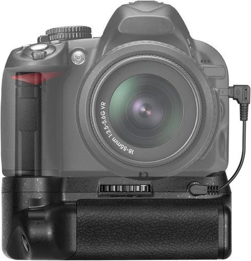 Neewer Professional Vertical Battery Grip for Nikon D3100/D3200/D3300/D5300, Works with 1 or 2 EN-EL14 Batteries