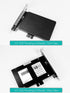 GLOTRENDS 2.5 inch SSD Mounting Bracket with SATA III Cable and SSD Screws for PCIe or PCI Slot Installation