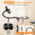 LRDXY 19.69in 4-13" Gooseneck Tablet Holder, Metal Crab Clamp iPad Mount for Stroller/Treadmill/Golf Cart/Boat/Mic