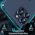 YWXTW Tempered Glass Camera Lens Protector for iPhone 15 Pro/Pro Max, Blue Titanium, Easy 1-Step Installation, Case