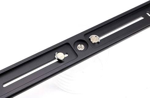 PU-300 Universal Lengthened 300mm Quick Release Plate Slide Rail with D-Ring Screw for DSLR Tripod, Arca-Swiss