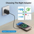 Wireless Charger, 15W Max Fast Magnetic Charging Pad for iPhone 15/14/13/12/11/X/8, Samsung Galaxy S22, AirPods