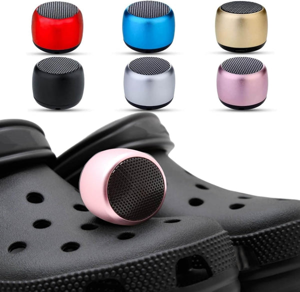 Croc Speaker, Mini Bluetooth Speaker for Croc, Halloween Mini Speaker, Bluetooth Croc Charm (Pink)