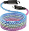 LED iPhone Fast Charger, 3ft RGB Light Up MFi Type C to Lightning Cable for iPhone 14 13 12 11 Pro Max and More