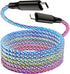 LED iPhone Fast Charger, 3ft RGB Light Up MFi Type C to Lightning Cable for iPhone 14 13 12 11 Pro Max and More