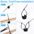 Kegeeei 120Pcs 20 100 Magnetic Zip Tie Mounts Heavy-Duty Magnet Bases & Nylon Cable Ties for Strong, Neat Wire