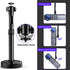 DAWASAPAT 360 90 9"-15" -Inch Ceiling Projector Mount Bracket Matte Black, Rotation & Tilt, Adjustable Length, Screw