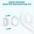 NuIth Car Speaker Adapter Bracket Kit for 2006-2013 Honda Civic/Accord/CR-V/Acura, 6.5 Inch, 4PCS with Wiring Harness