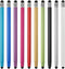 MECCANIXITY 10pcs Universal Stylus Pens, Dual Rubber Tips, Capacitive Touch Screen Pen, Sensitivity Precision