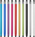 MECCANIXITY 10pcs Universal Stylus Pens, Dual Rubber Tips, Capacitive Touch Screen Pen, Sensitivity Precision