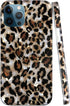 J.west Leopard Case for iPhone 11 Pro Max 6.5", Cute Sparkle Translucent Clear Stylish Cheetah Design