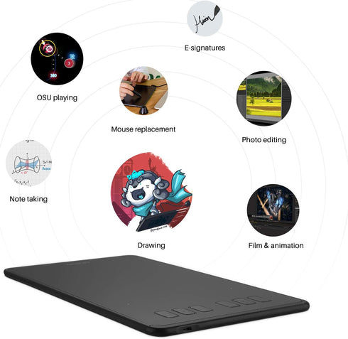 HUION H640P 6x4 inch 8192 6 Inspiroy Drawing Tablet, Digital Art with Battery-Free Stylus, Pen Pressure, Hot Keys