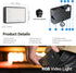 JJC RGB Video Light, 360° Full Color with 24 Effects, 2600mAh Rechargeable LED Camera Light for Photography