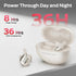 AC225 6.0 36H IPX6 Monster Open Ear Earbuds, Stereo Sound, Bluetooth Open Ear Headphones, Lightweight Comfort Clip-On
