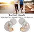 Pluggable Detachable HiFi Earphone Head Replacement for SE215, SE315, SE535 - Transparent Sports Earbud Head.