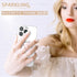 Magnetic Phone Ring Holder for MagSafe, Grip for iPhone Compatible with MagSafe Wireless Charging (Glitter Rose Gold)