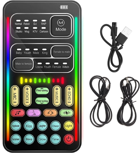Ejoyous Portable Voice Changer, ABS Handheld Portable Multifunctional Sound Disguiser with 8 Sound