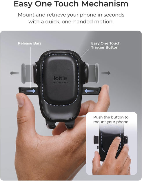 iOttie Easy One Touch Advanced CD Slot Car Phone Mount - Universal Cell Phone Holder for iPhone, Google, Samsung, LG
