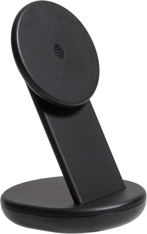 AT&T 15W Wireless Charging Stand USB-C PD Fast Charger with Magnetic Snap-On Alignment,