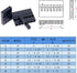 Glarks 700Pcs 2.54mm 1/2/3/4/5/6/7/8 Plug Connector Housing and Male/Female Pin Connector with 10 Wire Rainbow Color Flat Ribbon IDC Wire Cable Compatible with Dupont Connector Assortment Kit by Glarks
