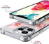 Wihytec 12/12 Pink Lily Flowers Phone Case for iPhone PRO Pink Lily Case Cover Clear Phone Case Four Corner Reinforced