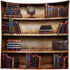 BELECO 6x6ft Fabric Vintage Bookshelf Backdrop Library Books Antique Book Racks School Bookcase Backdrop