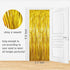 GOER 6.4 ft x 9.8 ft Metallic Tinsel Foil Fringe Curtains, 2 Pack Party Streamer Backdrop for Birthday and New Year