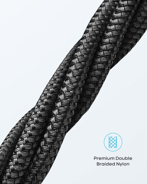 Black USB C Charger Cable 10 ft, Long USB A to USB C Cable Fast Charging Cord Braided Compatible with iPhone 15 Pro Max