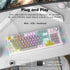 MOFII AK96 Programmable, Mechanical Gaming Keyboard, Full Keys LED Backlit Plug and Play USB A/C Wired Computer Custom