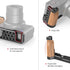 SMALLRIG L-Shape Bracket with Wooden Grip and Cold Shoe for Sony ZV1 Digital Camera - 2936