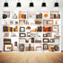 Etsyoki 5X3FT White Office Modern Bookcase Photography Zoom Backdrops for Home Office Decoration