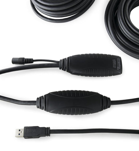 Plugable 10 Meter (32 Foot) USB 3.0 Active Extension Cable with AC Power Adapter and Driverless Technology