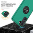 Galaxy S21 FE Case, Military Grade Shockproof with Built-in Ring Holder Kickstand Car Mount Armor for Galaxy S21 FE