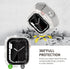 2 in 1 Waterproof Bling Case for Apple Watch, 40mm Screen Protector SE Series 6/5/4, Women Glitter Diamond Bumper