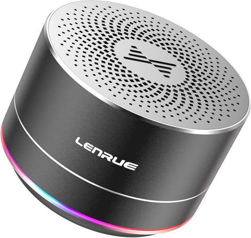 LENRUE Portable Bluetooth Speakers, Wireless Speaker with Clear Sound, Long Playtime, Small Mini Metal Speaker,