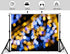 KeyWork 10x8ft Blue Gold Bokeh Backdrop Glitter Night Light Abstract Sparkle Photography Background for Wedding
