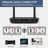 SIMOLIO Bluetooth Transmitter Receiver for TV Home Stereo, aptX Low Latency & HD Long Range Audio Adapter for 2
