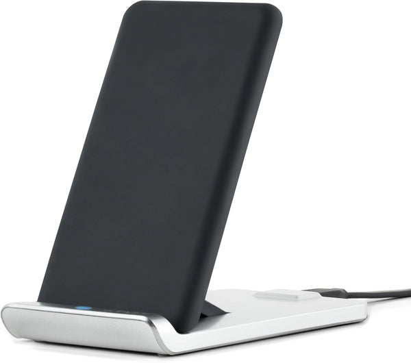 TYLT Fold 10W Wireless Charging Pad & Adjustable Stand (Black), Qi-Certified Charger for iPhone, Samsung, and More