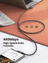 UGREEN 3.3FT Right Angle USB C to USB C Cable, 60W Fast Charging for iPhone 15, MacBook Pro, Galaxy S24, Pixel 8.