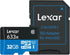 Lexar 633x 32GB 100MB/s (LSDMI32GBBNL633A) High-Performance microSDHC UHS-I Card w/ SD Adapter, Up To Read