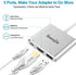 Tuwejia USB C to HDMI Multiport Adapter, USB 3.1 Gen 1 Thunderbolt 3 to HDMI 4K Video Converter