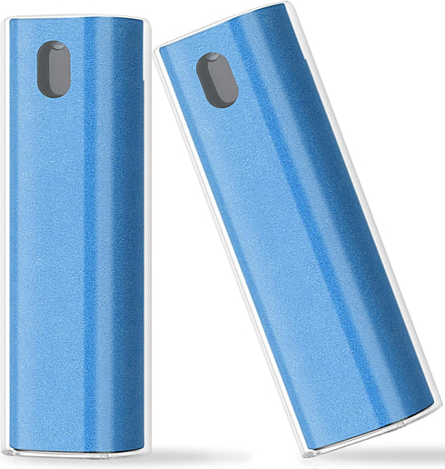 2 Pcs Fingerprint Proof Screen Cleaner, 3 in 1 Touchscreen Mist Cleaner Spray Wipe Cleaner Soft Fiber Flannel, Safe for