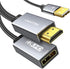HDMI to DisplayPort Adapter, 4K@60Hz Active HDMI 2.0 Male to DP 1.2 Female Converter for PC, AMD, NVIDIA