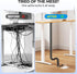 Cinati 52 Inch 2 Vertebrae Cable Management, Black Under Desk Vertebrae Cable Management Kit, Adjustable Length Wire