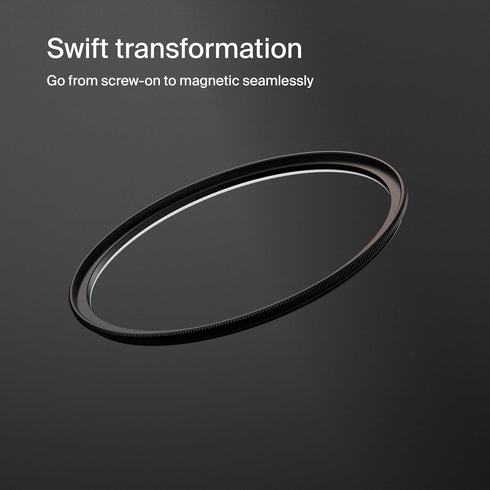 Urth 62mm Magnetic Lens Filter Adapter Ring - Screw-in Adapter Ring for Converting Camera Lens to Magnetic Filter System