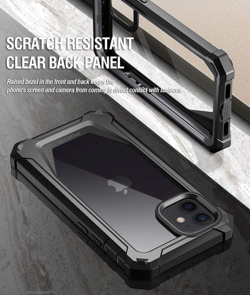 Poetic Guardian Series Case for iPhone 12 mini - Full-Body Hybrid Shockproof Protective Rugged Clear Bumper