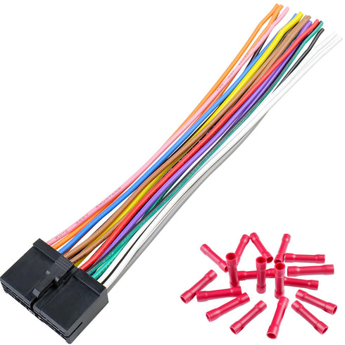 20Pin Radio Wiring Harness Plug Compatible with Boss Aftermarket Car Radio Stereo