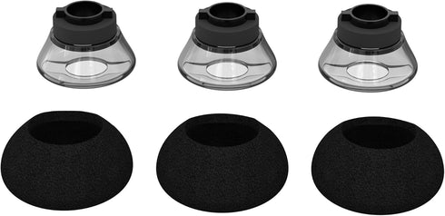 3X Voyager 5200 Ear Tips Replacement, Ultra Comfort Silicone Eartips with In-Ear Foam for Plantronics Ploy Voyager 5200